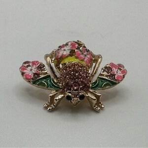 Joan Rivers Pink Orchid Bee Pin